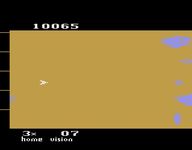 une photo d'Ã©cran de Meteor Defense sur Atari 2600